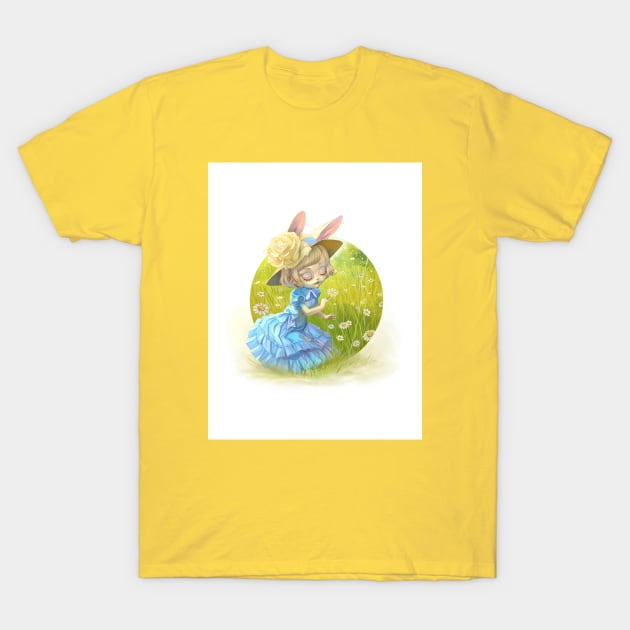 Susy in the Field of Daisies T-Shirt by chamito